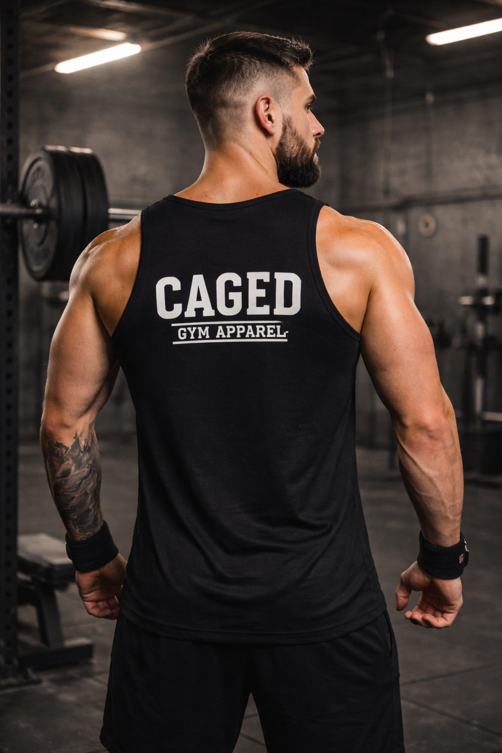 CAGED "Solitary Confinement " muscle vest